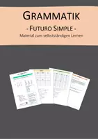 Vorschau - Arbeitsblätter - Futuro simple - Material zum selbstständigen Lernen - Deckblatt