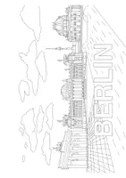 Vorschau - Arbeitsblätter - Ausmalbild "Berlin" - Seite 1