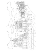Vorschau - Arbeitsblätter - Ausmalbild "Erfurt" - Seite 1