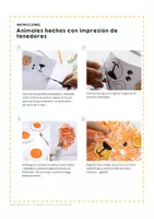 Vista previa - Manualidades / Dibujos para colorear - Animales hechos con impresión de tenedores - página 3