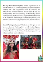 Aperçu - Texte - Texte de lecture "Was ist eigentlich Fasching?" Allemand - Page 1