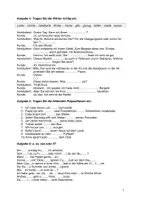Vorschau - Arbeitsblätter - DaF / DaZ A2 - B1: Acht diverse Aufgaben mit Lösung - Seite 1