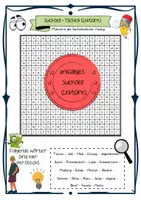 Vorschau - Arbeitsblätter - Suchsel: Tschick (Lektüre) - Rätsel, Spiel - Deckblatt
