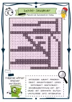 Vorschau - Arbeitsblätter - Suchsel: Satzglieder (Grammatik) Rätsel, Spiel - Seite 2