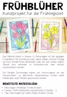 Vorschau - Mal- und Bastelvorlagen - FRÜHBLÜHER - Kunstprojekt (12 Malvorlagen) - Seite 1