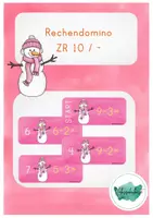 Vorschau - Spiele - Rechendomino / Winter / ZR 10 / Subtraktion - Deckblatt