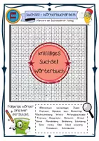 Vorschau - Arbeitsblätter - Suchsel: Duden - Arbeiten mit dem Wörterbuch - Rätsel, Spiel - Deckblatt