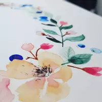 Vorschau - selbst erstellte Cliparts/Grafiken - Blumenillustrationen - Deckblatt