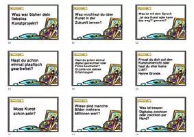 Vorschau - Arbeitsblätter - Kunst - Stop and Swap Karten um ins Gespräch zu kommen! - Seite 1