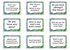 Vorschau - Arbeitsblätter - Conversation Starters - Stop and Swap Cards - Deckblatt