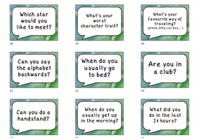 Vorschau - Arbeitsblätter - Conversation Starters - Stop and Swap Cards - Seite 3