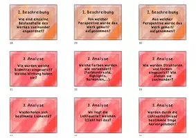 Vorschau - Arbeitsblätter - Kunstkärtchen - Erschließung von Kunstwerken - Seite 3