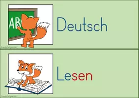 Vorschau - Poster - Tagestransparenz Fuchsklasse Druckschrift Stundenplan Stundentransparenz Tafel - Seite 2