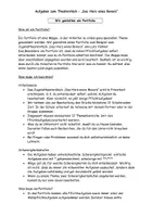 Vorschau - Arbeitsblätter - Aufgaben zu dem Theaterstück "Das Herz eines Boxers" - Deckblatt
