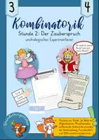 Vorschau - Stundenentwürfe - Stunde 2 Kombinatorik Zauberspruch Forscherheft - Deckblatt