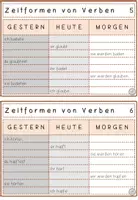 Vorschau - Arbeitsblätter - Zeitformen von Verben: gestern - heute - morgen - Seite 3