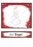 Aperçu - Présentation / Support pour le tableau - Cartes d'images et cartes de mots "Advent und Weihnachten" Allemand - Page 1