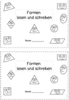 Vorschau - Arbeitsblätter - Formen lesen und schreiben - Geometrie - Seite 1