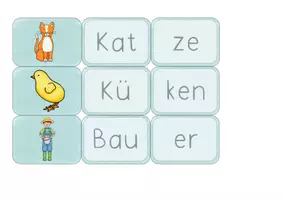Vorschau - Spiele - Wörter legen "Der Bauernhof" (1. Klasse, 2. Klasse) - Seite 3