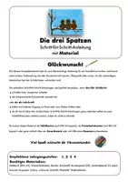 Vorschau - Mal- und Bastelvorlagen - Die drei Spatzen - Schritt-für-Schritt-Anleitung - Seite 2