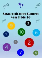 Vorschau - Arbeitsblätter - Zählen von 1 bis 10 und Addition bis 5 - Deckblatt