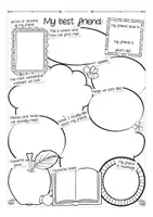 Vorschau - Arbeitsblätter - My best friend English sketchnotes worksheets - Seite 1