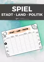 Vorschau - Arbeitsblätter - Stadt - Land - Politik (verschiedene Versionen) - Deckblatt