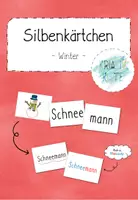 Vorschau - Spiele - Silbenkärtchen Winter - Deckblatt