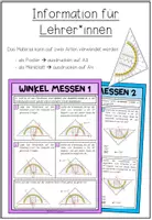 Vorschau - Poster - WINKEL - Winkel messen (Poster + Merkblatt) - Seite 1