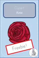 Vorschau - selbst erstellte Cliparts/Grafiken - Freebie Rose Clipart - Deckblatt