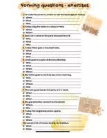 Vorschau - Arbeitsblätter - Grammar, forming questions, exercises on sentence structure - Seite 3