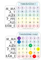Vista previa - Juegos / Gamificación - FREEBIE / KOSTENLOS - PLOPPER - Fehlende Buchstaben finden - Pop it - Alemàn /Deutsch - página 2