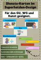 Vorschau - Poster - Dienstkarten im Superheldendesign - Deckblatt