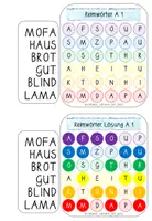 Vista previa - Juegos / Gamificación - PLOPPER - Reimwörter finden A - Pop it - Alemàn / Deutsch - página 2