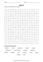 Vista previa - Hojas de trabajo - Cerca puzzle mobili "Sopa de letras" italiano - Portada