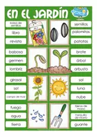 Vista previa - Juegos / Gamificación - en el jardín clip cards Español (primaria / E.L.E.) - página 3