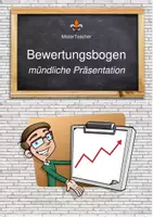 Vorschau - Arbeitsblätter - Auswertungsbogen mündliche Präsentation - Deckblatt