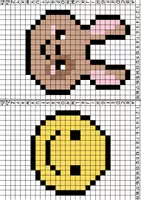 Vorschau - Arbeitsblätter - Kunst Grundschule, Pixelkunst für den Frühling - Seite 1