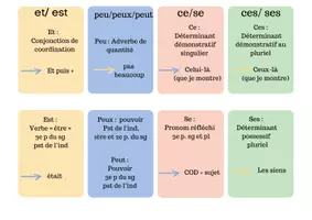 Aperçu - Apprentissages en autonomie - Homophones- Fiches - Mémo - Page 2