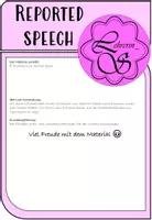 Vorschau - Arbeitsblätter - reported speech: foldable als Merkblatt - Seite 1