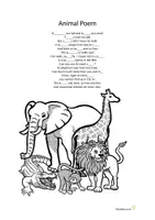 Vorschau - Arbeitsblätter - Animal Poem - differenziertes gestaffeltes Auswendiglernen - Seite 3