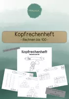 Vorschau - Arbeitsblätter - Kopfrechenheft Rechnen im ZR 100 - Deckblatt