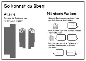 Vorschau - Arbeitsblätter - Zerlegungshäuser bis 10 - Tafelmaterial und Übungsblatt - Seite 3