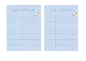 Vorschau - Spiele - Bingo "Das Wetter" für Erstleser - Seite 2