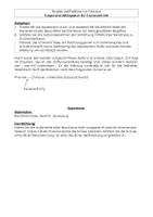 Vorschau - Arbeitsblätter - Versuch "Temperaturabhängigkeit von Enzymen" - Deckblatt