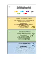 Vorschau - Merkblätter - Arbeitsmaterial: Fünf-Schritt-Lesemethode - Seite 1