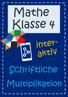 Vorschau - Interaktives Material - Schriftliche Multiplikation (interaktive Übung) - Deckblatt