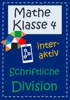 Vorschau - Interaktives Material - Schriftliche Division interaktiv üben - Deckblatt