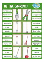 Vista previa - Juegos / Gamificación - English / Inglés clip cards in the garden / nature / tools - página 2