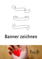 Vorschau - Mal- und Bastelvorlagen - Banner zeichnen (Schritt-für-Schritt-Anleitung) - Deckblatt